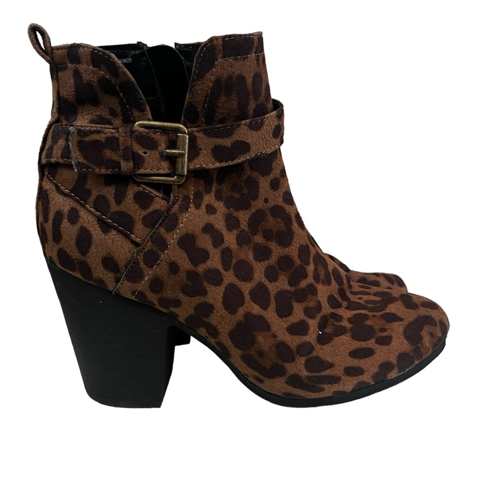 Lepord Animal Print Booties Shoes